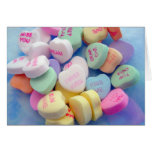 Candy Hearts Greeting Cards