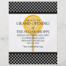 Candy Shop Grand Opening Announcement Flyers