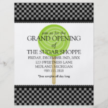 Candy Shop Grand Opening Announcement Flyers