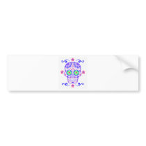 Candy Skull bumper stickers