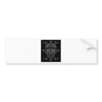 Candy Skull greyscale bumper stickers