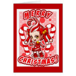 Candycane-chan Christmas Card