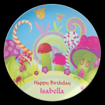 Candyland Magic Birthday Party Cake Plate plates