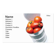 Canned Tomato Business Card