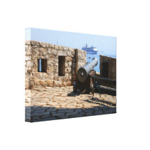 Cannon and cruise ship canvas prints