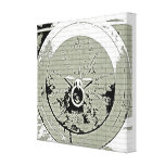 Cannon Grunge Wrapped Canvas Print