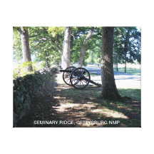 CANNONS ON SEMINARY RIDGE STRETCHED CANVAS PRINTS