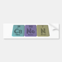 Canon-Ca-No-N-Calcium-Nobelium-Nitrogen.png Bumper Sticker