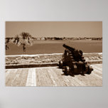 Canon over inlet sepia 1 poster