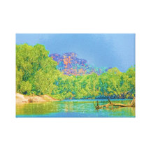 Canvas Art - River Gallery Wrapped Canvas