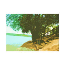 Canvas Art - Seaside Scene Gallery Wrap Canvas