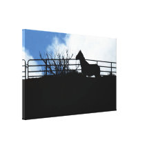 Canvas Wrap: Equine Silhouette Gallery Wrapped Canvas