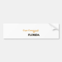 Cape Canaveral Florida Classic Bumper Stickers