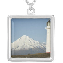 Cape Egmont Lighthouse and Mt Taranaki / Mt Personalized Necklace