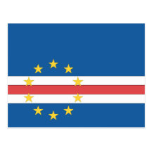 Cape Verde Flag Post Card