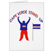 Cape Verde Stand up Greeting Card