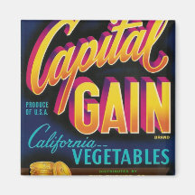 capital gain vegetables magnet