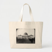 Capitol Building Washington D.C. 1845 Canvas Bag