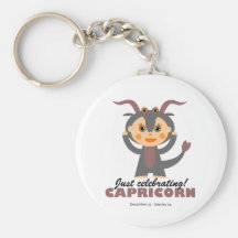 Capricorn Zodiac for kids Key Chain