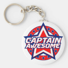 Captain Awesome Keychain