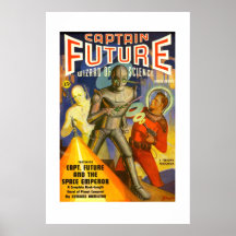 Captain Future pulp cover poster
