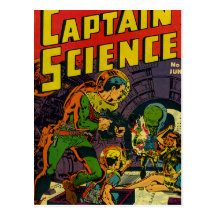 Captain Science Post Card