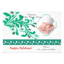 Captivating Jade - Photo Birth Announcement & Holi