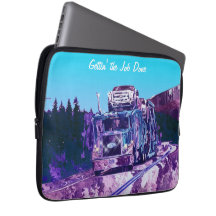 Car Freighter Truck Driver's Art Laptop Sleeve