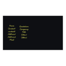 Car lamp fragment in black business card