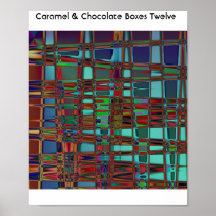 Caramel & Chocolate Boxes Twelve Poster