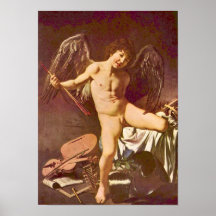 Caravaggio-Love as the winner Poster