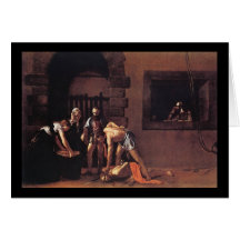 Caravaggio The Decapitation Of Saint John Card