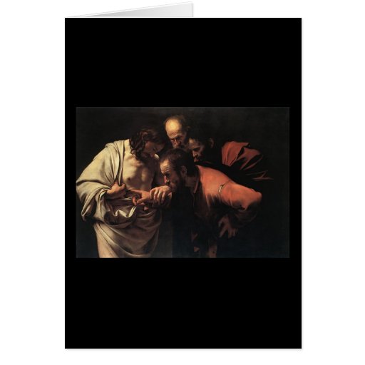 Caravaggio The Incredulity Of Saint Thomas Card