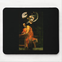 Caravaggio The Inspiration Of Saint Matthew Mousepad