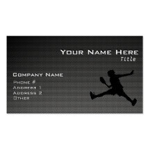 Carbon Fibre look Tennis Business Card Templates
