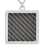 Carbon Fibre Material Personalized Necklace