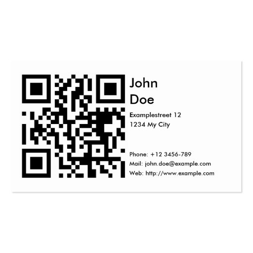 Card (address, phone, email, web) business card