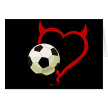 Card - Devilish Heart Soccer Ball