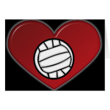 Card - Heart Volleyball