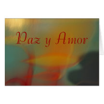 Card - Paz y Amor - Naranja