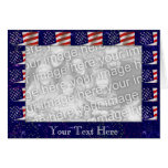 Card Template - American Flag Border