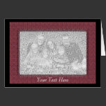 Card Template - Mauve Mosaic Border cards