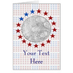 Card Template - Patriotic Circle of Stars