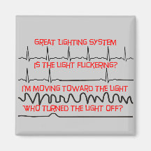 Cardiac Lighting System --Cardiac Nurse Gifts Magnet