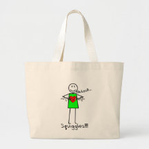 Cardiac Nurse Gifts Stick Person Design V-Fib Tote Bag