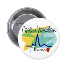 Cardio VASCULAR NURSE T-shirts Pinback Buttons