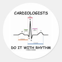 Cardiologists Do It With Rhythm (ECG/EKG) Sticker
