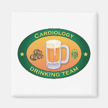Cardiology Drinking Team Refrigerator Magnet