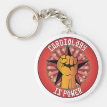 Cardiology Is Power Key Chain