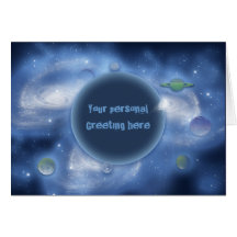 Cards template - customisable space fantasy